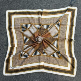 Twil Eşarp-321654-Geometrik-Kahve