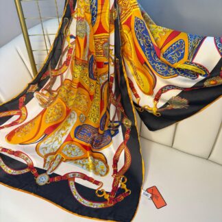 Hermes Vual İpek Şal-741852-Oranj