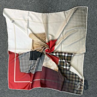Twil Eşarp-321661-Kazayağı Desen-Bordo
