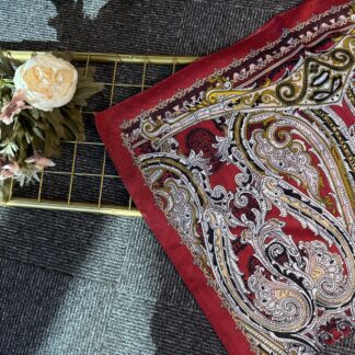 Saray Yolu Naturel Pamuk-678345-Kırmızı