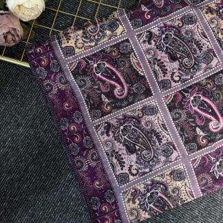 Zemheri Motif Pamuk Şal-665544-Eflatun