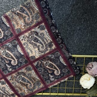 Zemheri Motif Pamuk Şal-665544-Bordo