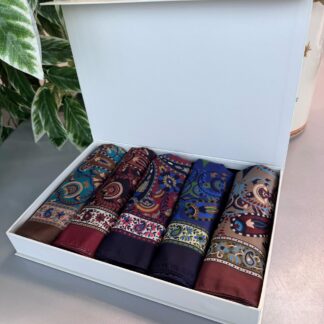 Etro Desen Pamuk Şal Avantajlı Kutu Set