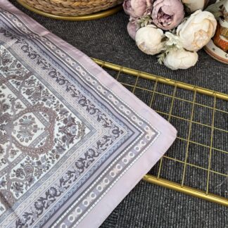 Lavinya Vual İpek Şal -4031152-Lila