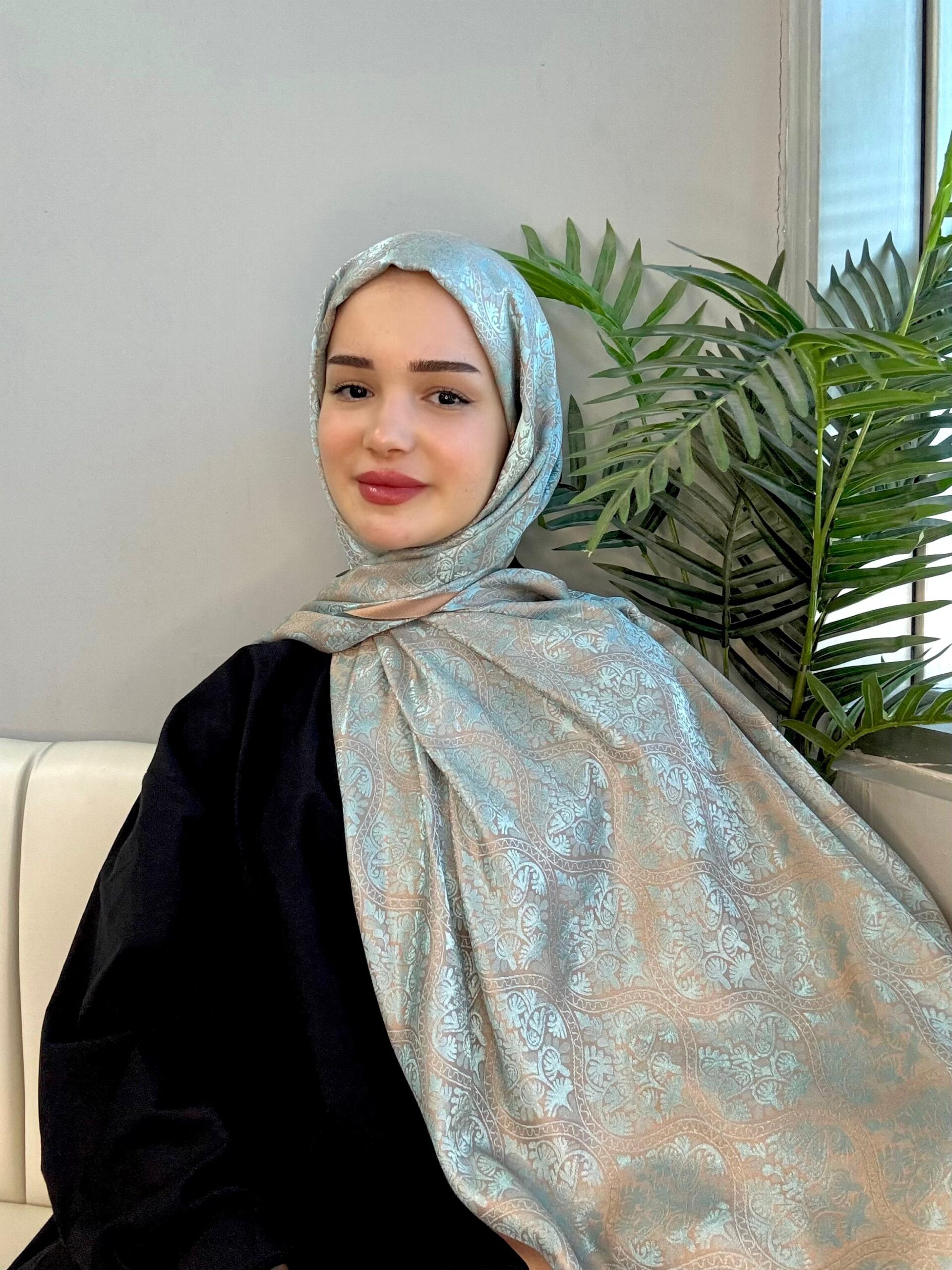 Hürrem Sultan Kendinden Dokulu Çift Taraflı Şal-2000-Saray Mint’i