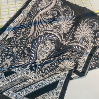 Etro Desen New Pamuk Soft Şal 23012-Füme