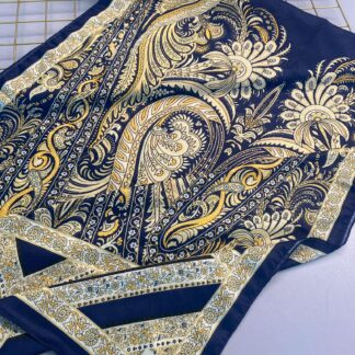 Etro Desen New Pamuk Soft Şal 23012-Gold