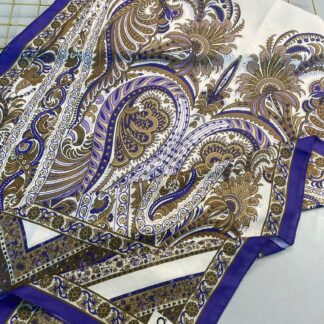 Etro Desen New Pamuk Soft Şal -23012-Leylak