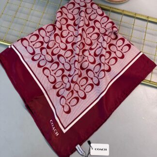 İthal Coach Marka ipek Eşarp-08504-Bordo