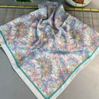 Mimoza Desen Vual İpek Eşarp-6203408-Mİnt