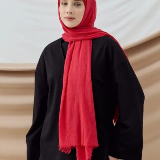 Organic Scarfs Bambu Kraş Şal Modeli -Menekşe