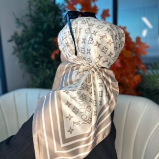 Lv Desen Vual İpek Eşarp-6204527-Vizon