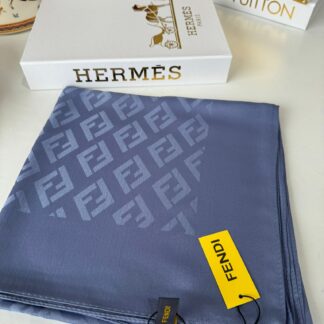 İthal Fendi Eşarp 44115 - İndigo