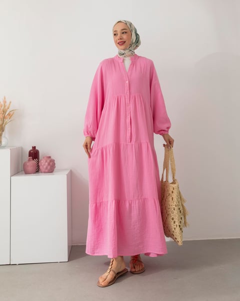 Elena Mira Elbise L100166 - Pembe - Görsel 2