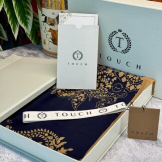 Touch İthal Pamuk İpek Şal - 415420 Lacivert Vizon