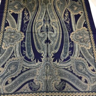 Etro Pamuk İpek Şal -987654 Lacivert gri