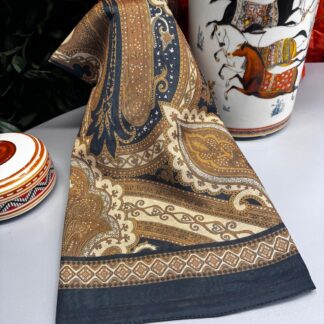 Yeni Etnik Pamuk Soft Şal 65301 - 65301 Siyah-Latte