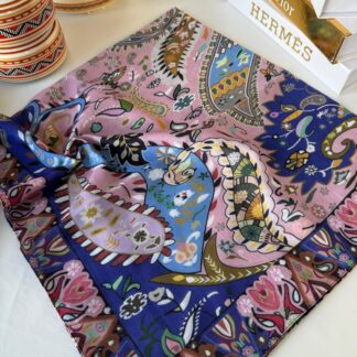 Etro Etnik Desen Pamuk Soft Eşarp 148 - Pudra