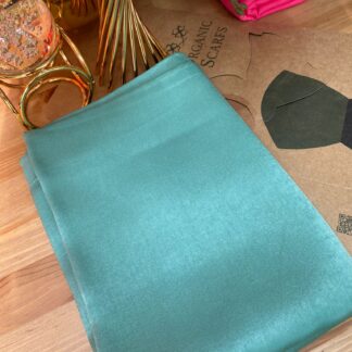 Bambu Kraş Premium İpek Şal - Mint - Organic ScarfsOrganic Scarfs