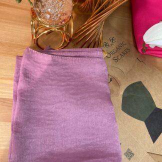 Bambu Kraş Premium İpek Şal - Mürdüm - Organic ScarfsOrganic Scarfs