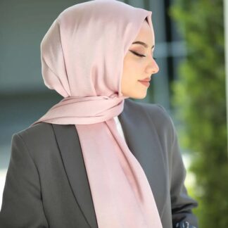 Bambu Kraş Premium İpek Şal - Tozlu Eflatun - Organic ScarfsOrganic Scarfs