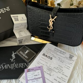 YSL Premium Deri Çanta - Siyah