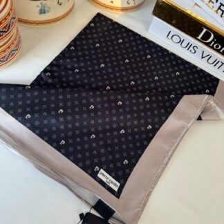 pier cardin Twill İpek şal 532 - Gece Mavisi