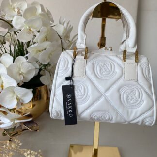 Vakko Monogram Çanta 46790 - Beyaz