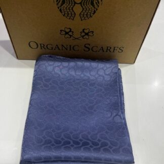 BLOOM Desen Jakar Şal - İndigo - Organic ScarfsOrganic Scarfs