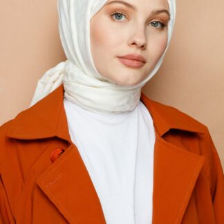 BLOOM Desen Jakar Şal - Krem - Organic ScarfsOrganic Scarfs