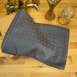 Bloom Desen Pamuk İpeksi Jakar Şal - Antrasit - Organic ScarfsOrganic Scarfs