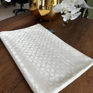 Bloom Desen Pamuk İpeksi Jakar Şal - Ekru - Organic ScarfsOrganic Scarfs