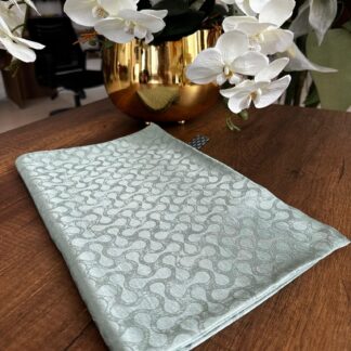 Bloom Desen Pamuk İpeksi Jakar Şal - Mint - Organic ScarfsOrganic Scarfs