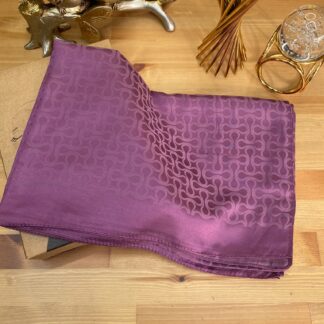 Bloom Desen Pamuk İpeksi Jakar Şal - Mürdüm - Organic ScarfsOrganic Scarfs