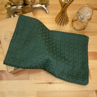 Bloom Desen Pamuk İpeksi Jakar Şal - Zümrüt - Organic ScarfsOrganic Scarfs