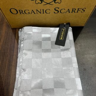 BONJELA DAMA DESEN JAKAR ŞAL - Koyu Gri - Organic ScarfsOrganic Scarfs