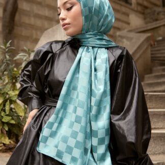 Bonjela Marka Dama İpeksi Jakar Şal - Cam Göbeği - Organic ScarfsOrganic Scarfs