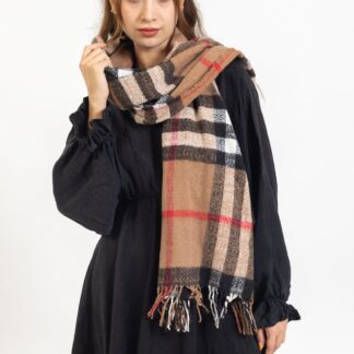 Burberry Çift Taraflı Yumuşak Dokulu Triko Örgü Şal & Atkı - Camel - Organic ScarfsOrganic Scarfs