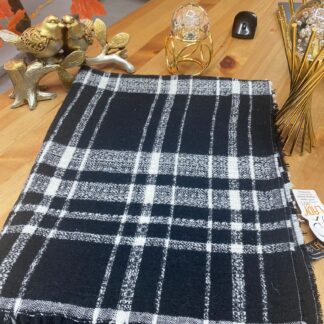 Burberry Çift Taraflı Yumuşak Dokulu Triko Örgü Şal & Atkı - Siyah - Organic ScarfsOrganic Scarfs
