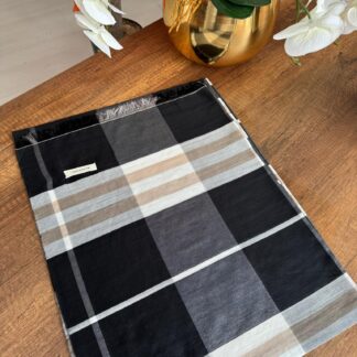 Burberry İthal Vual İpek Şal - Füme - Organic ScarfsOrganic Scarfs