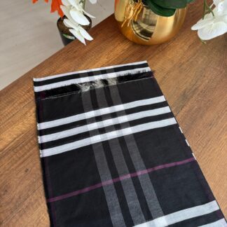 Burberry İthal Vual İpek Şal - Siyah - Organic ScarfsOrganic Scarfs