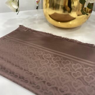 Burberry Pamuklu İpek Jakar Şal - Kahve - Organic ScarfsOrganic Scarfs
