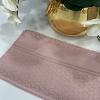 Burberry Pamuklu İpek Jakar Şal - Pamuk Şekeri - Organic ScarfsOrganic Scarfs