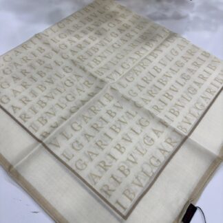 Bvlgari İpek Eşarp - Bej - Organic ScarfsOrganic Scarfs