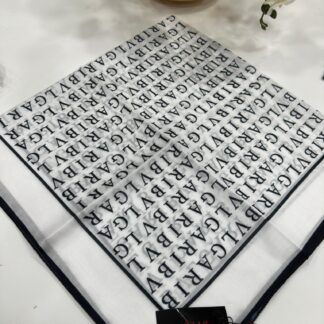 Bvlgari İpek Eşarp - Ekru - Organic ScarfsOrganic Scarfs