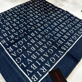 Bvlgari İpek Eşarp - Lacivert - Organic ScarfsOrganic Scarfs