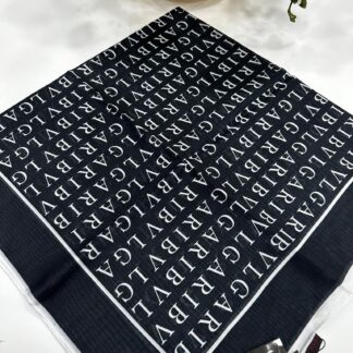 Bvlgari İpek Eşarp - Siyah - Organic ScarfsOrganic Scarfs