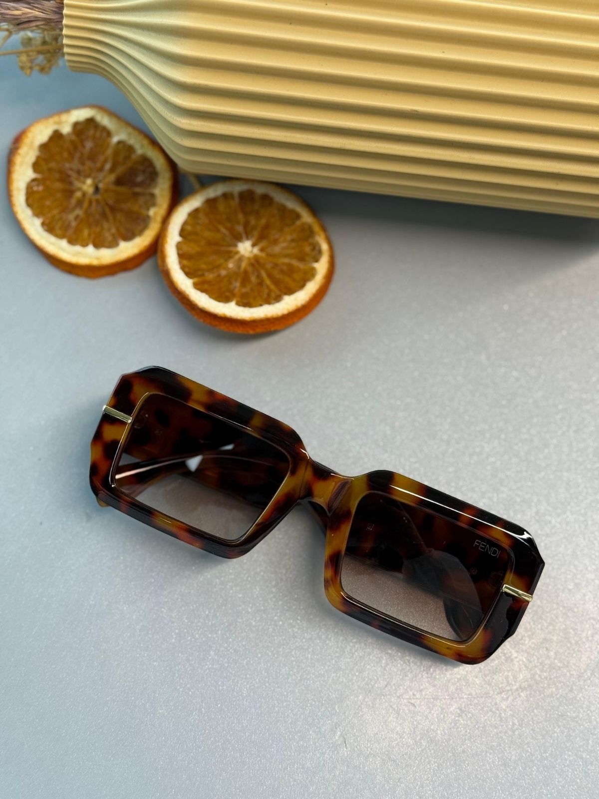 Fendi Fendigraphy Güneş Gözlüğü - Leopar