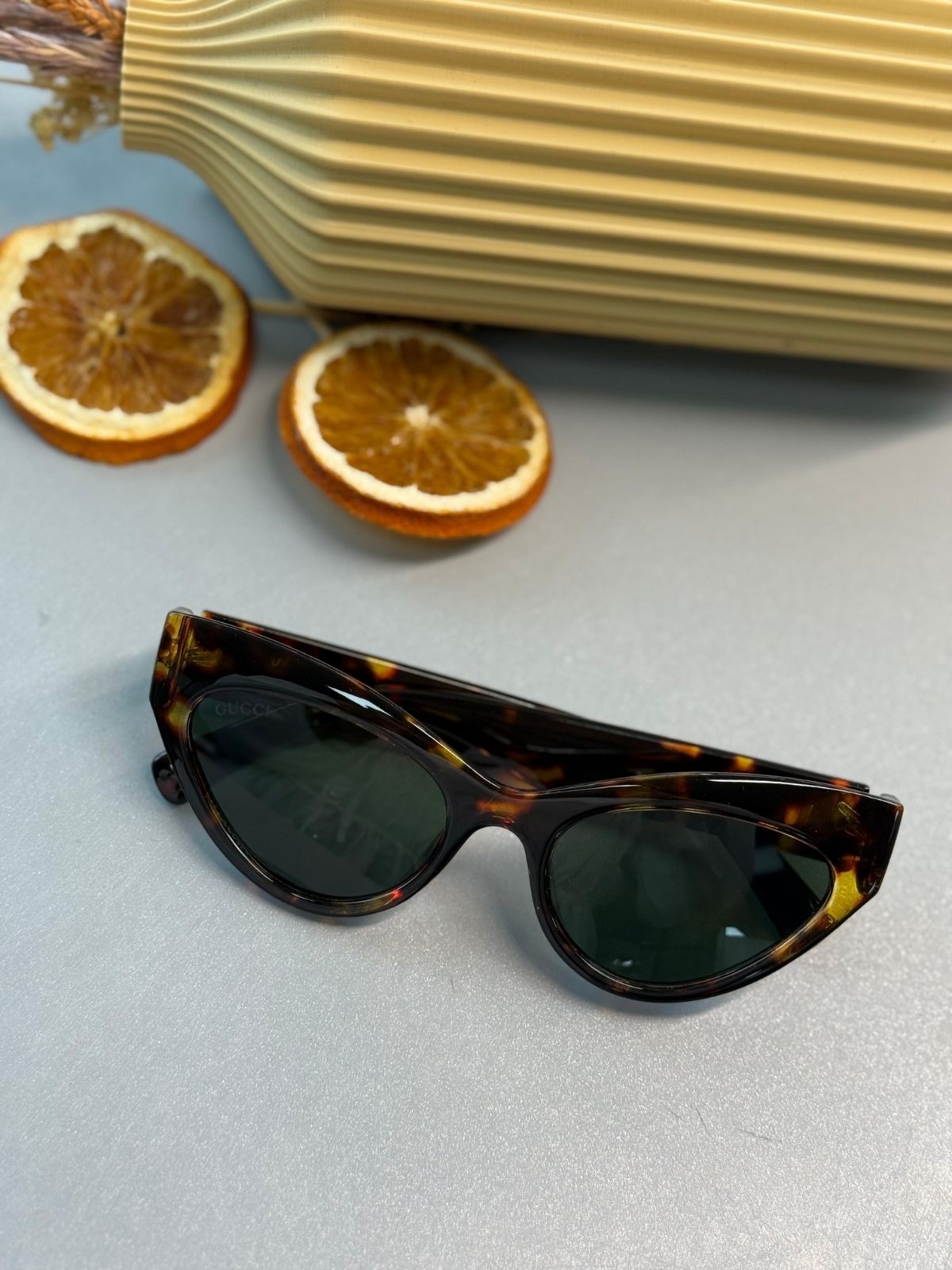 Gucci Kedi Gözü Güneş Gözlüğü - Leopar