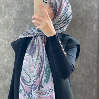 Etro Etnik Desen Pamuk Soft Şal 36631 - Pamuk Şekeri